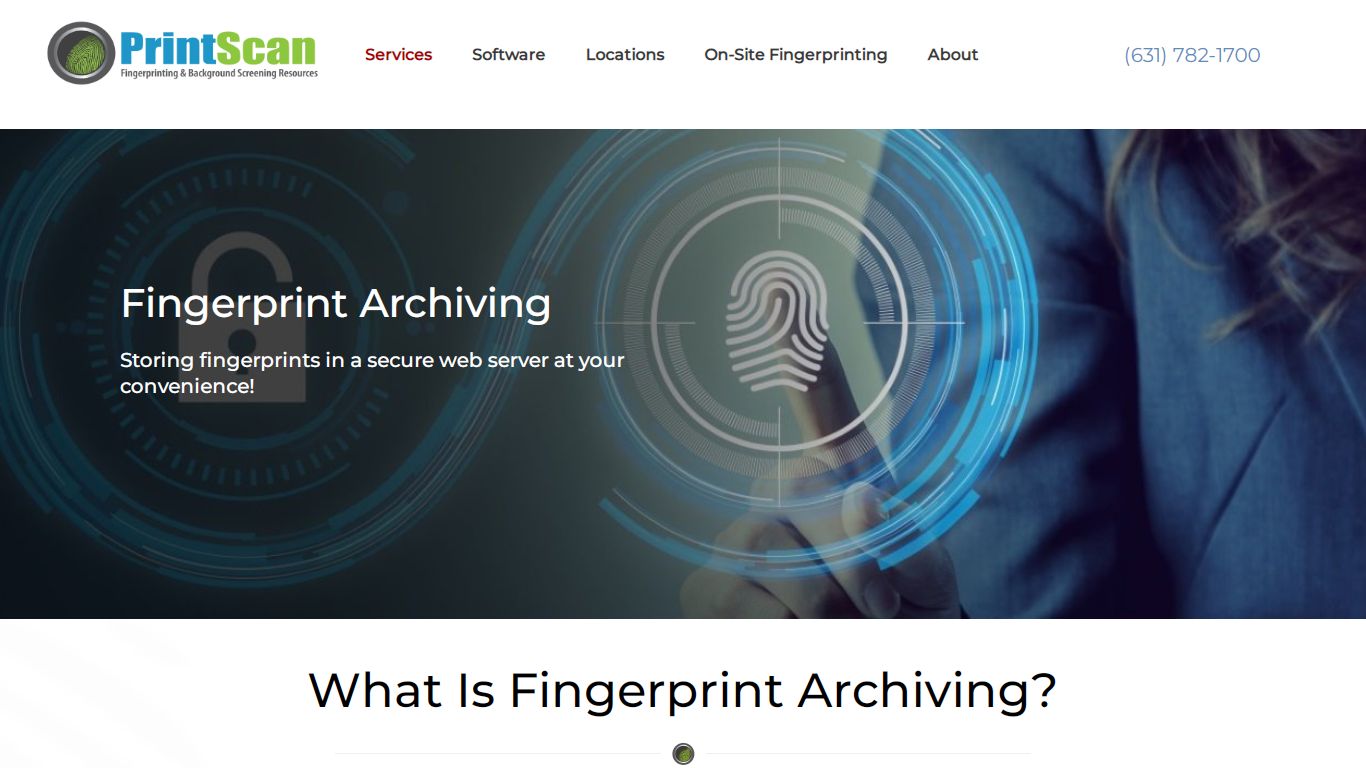 Fingerprint Archiving - PrintScan